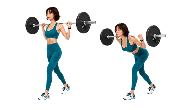Barbell Split Jerk demonstration
