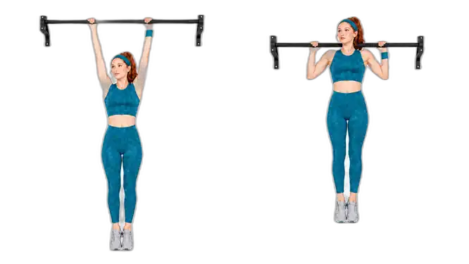Isometric Behind the Neck Pull Up demonstration