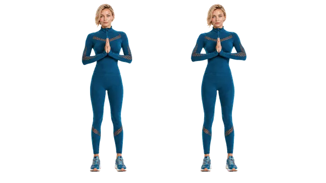 Isometric Chest Squeezes demonstration