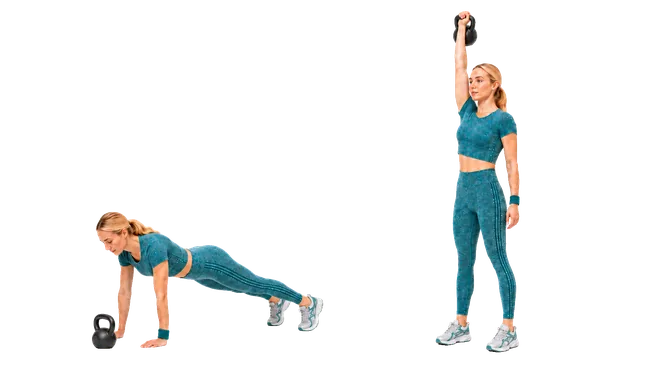Kettlebell Devil Press demonstration