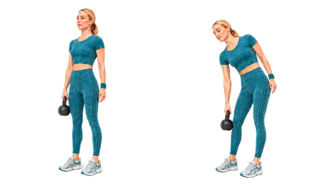 Demonstration: Kettlebell-Seitbeugen