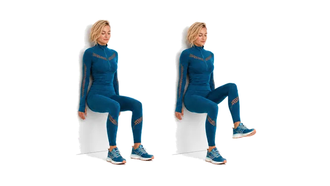 Marching Wall Sit demonstration