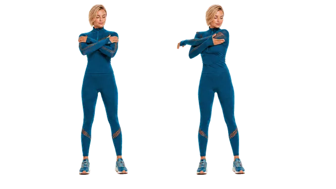 Middle Back Stretch demonstration