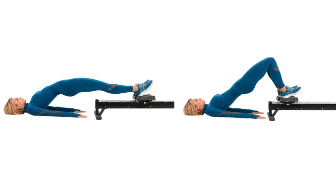 Row Erg Hamstring Curl demonstration