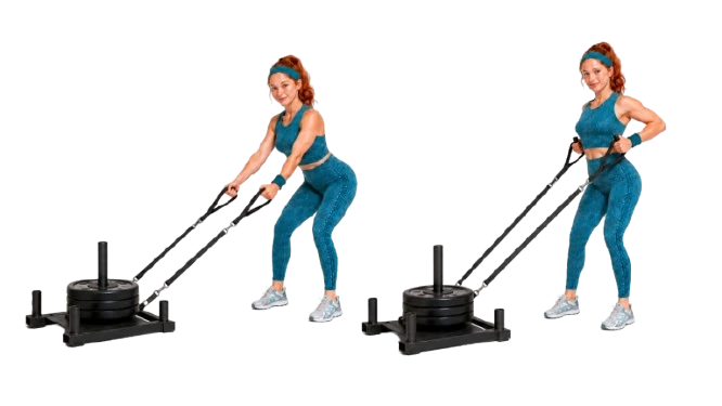 Sled Row demonstration