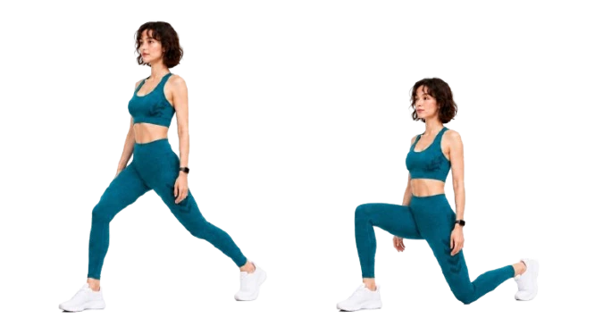 Demonstration: Ausfallschrittkniebeuge
