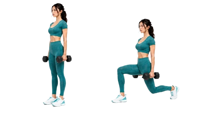 Walking Lunge demonstration